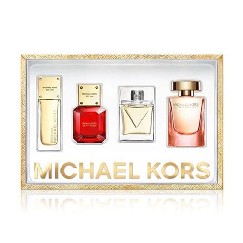 michael kors perfume set ulta|Michael Kors miniature perfume set.